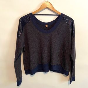 🌵Free People Oversized Sequin Sweatshirt